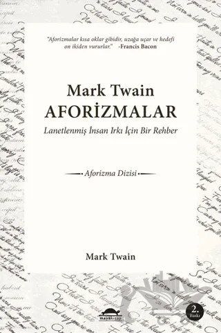 Mark Twain Aforizmalar – Mark Twaın – Maya Kitap kitap kapağı