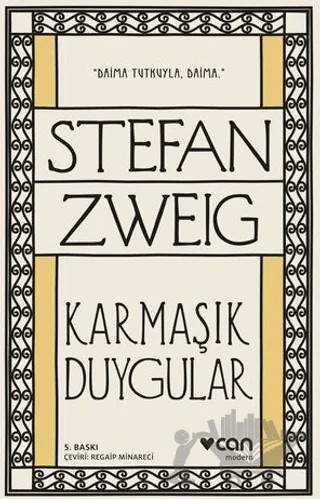Karmaşık Duygular – Stefan Zweıg – Can Yayınları kitap kapağı