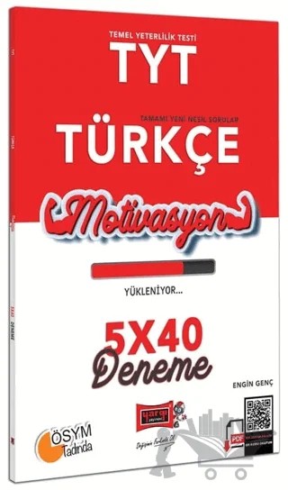 TYT Motivasyon Denemeleri 5x40 Türkçe Denemesi – Engin Genç – Yargı Yayınevi kitap kapağı