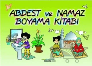 Abdest ve Namaz Boyama Kitabı – Kolektif – Mavi Uçurtma Yayınları kitap kapağı