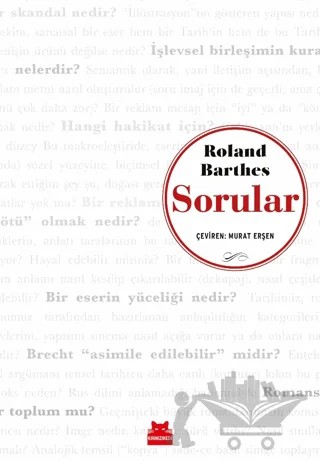 Sorular – Roland Barthes – Kırmızı Kedi Yayınevi kitap kapağı