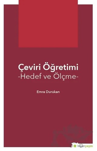 Çeviri Öğretimi – Emre Durukan – Hiperlink Yayınları kitap kapağı