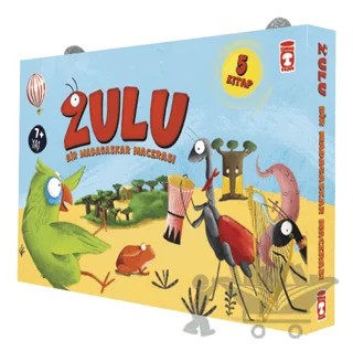 Zulu ile Bir Madagaskar Macerası - Set (5 Kitap Takım) – Ömür Üzel – Timaş Çocuk kitap kapağı