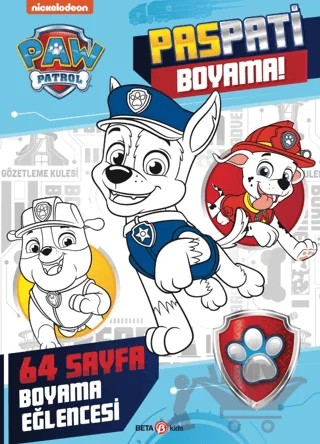 PAW Patrol - Paspati Boyama Kitabı – Kolektif – Beta Kids kitap kapağı