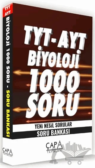 TYT - AYT Biyoloji 1000 Soru Yeni Nesil Sorular - Soru Bankası – Kolektif – Çapa Yayınları kitap kapağı