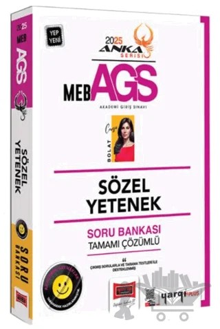 2025 MEB-AGS Anka Serisi Sözel Yetenek Tamamı Çözümlü Soru Bankası – Cansu Bolat – Yargı Yayınevi kitap kapağı