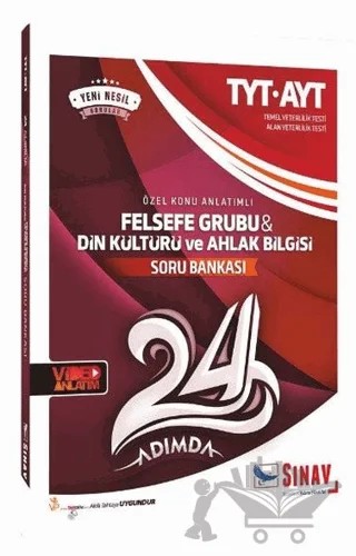 TYT AYT Felsefe Grubu Din Kültürü ve Ahlak Bilgisi 24 Adımda Özel Konu Anlatımlı Soru Bankası – Kolektif – Sınav Yayınları kitap kapağı
