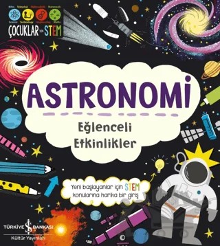 Astronomi - Eğlenceli Etkinlikler – Jenny Jacoby – İş Bankası Kültür Yayınları kitap kapağı