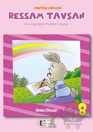 Mutlu Orman - Ressam Tavşan 8 – Ercan Dinçer – Mor Elma Yayıncılık kitap kapağı
