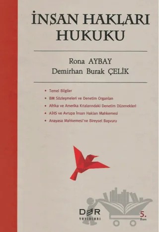 İnsan Hakları Hukuku – Rona Aybay, Demirhan Burak Çelik – Der Yayınları kitap kapağı