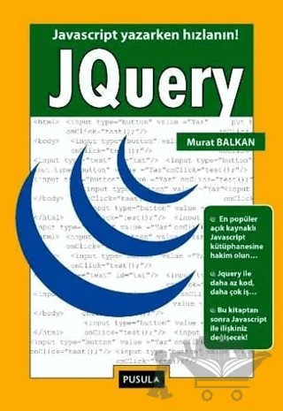 JQuery – Murat Balkan – Pusula Yayıncılık kitap kapağı