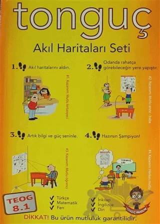 8. Sınıf 1. Dönem Akıl Haritaları Seti – Kolektif – Tonguç Akademi kitap kapağı