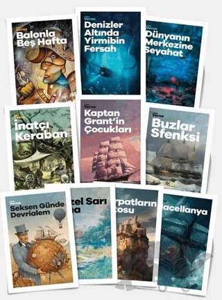 Yaz'a Özel Eşsiz Çocuk Öyküleri Seti - 10 Kitap – Jules Verne – Halk Kitabevi kitap kapağı