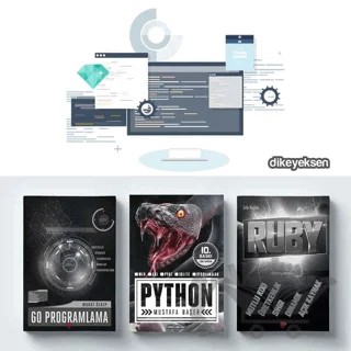 Programlama Seti 1 (3 Kitap Takım) – Murat Özalp, Mustafa Başer, Sıtkı Bağdat – Dikeyeksen Yayın Dağıtım kitap kapağı