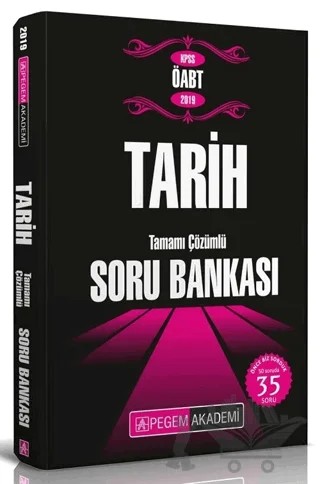 2019 KPSS ÖABT Tarih Tamamı Çözümlü Soru Bankası – Kolektif – Pegem Akademi Yayıncılık kitap kapağı