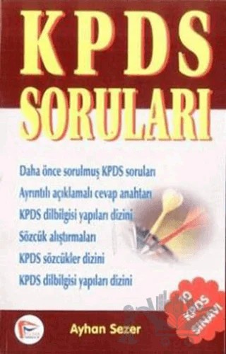 KPDS Soruları – Ayhan Sezer – Pelikan Tıp Teknik Yayıncılık kitap kapağı