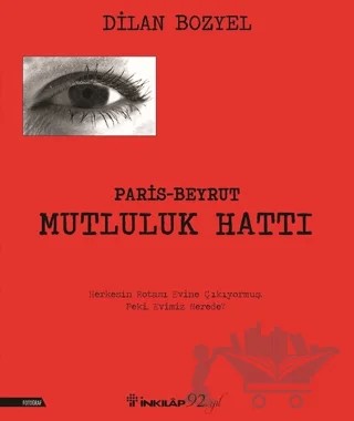 Paris Beyrut Mutluluk Hattı – Dilan Bozyel – İnkılap Kitabevi kitap kapağı