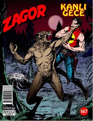 Zagor Sayı: 147 - Kanlı Gece – Lal Kitap kitap kapağı