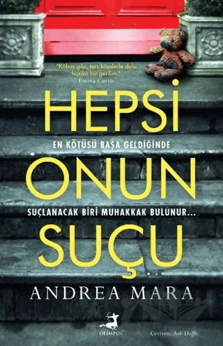 Hepsi Onun Suçu – Andrea Mara – Olimpos Yayınları kitap kapağı