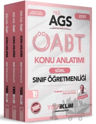 2025 MEB AGS ÖABT Sınıf Öğretmenliği Konu Anlatımı (3 Cilt) – Murat Selvi – Yediiklim Yayınları kitap kapağı
