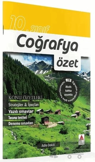 10. Sınıf Coğrafya Özet – Adile Dokak – Delta Kültür Yayınevi kitap kapağı