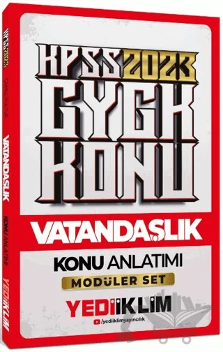 2023 KPSS Genel Kültür Vatandaşlık Konu Anlatımı – Kolektif – Yediiklim Yayınları kitap kapağı