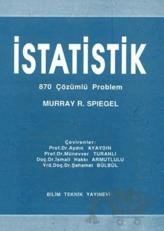 İstatistik – Murray R. SPIEGEL – Bilim Teknik Yayınevi kitap kapağı