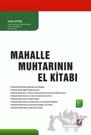 Mahalle Muhtarının El Kitabı – Fethi Aytaç – Seçkin Yayıncılık kitap kapağı