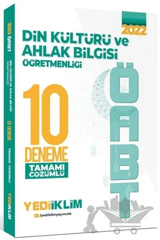 2022 ÖABT Din Kültürü ve Ahlak Bilgisi Öğretmenliği Tamamı Çözümlü 10 Deneme – Kolektif – Yediiklim Yayınları kitap kapağı