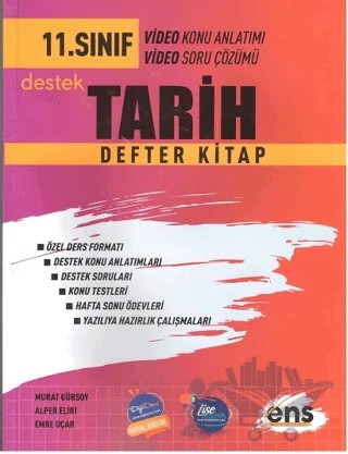 11. Sınıf Tarih Defter Kitap – Kolektif – ENS Yayınları kitap kapağı