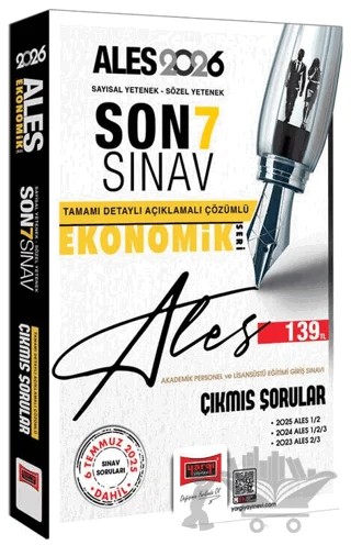 2026 ALES Sayısal-Sözel Yetenek Son 7 Sınav Çıkmış Sorular (Ekonomik Baskı) – Kolektif – Yargı Yayınevi kitap kapağı