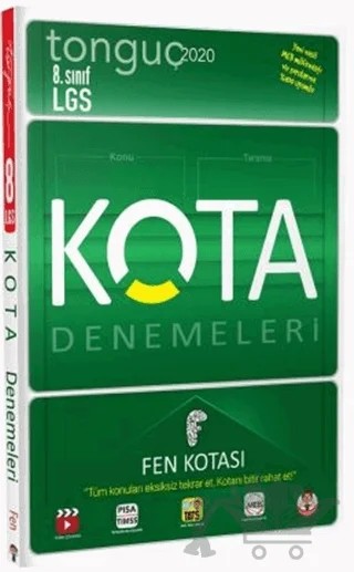 2020 LGS 8. Sınıf Kota Konu Tarama Denemeleri - Fen Kotası – Kolektif – Tonguç Akademi kitap kapağı
