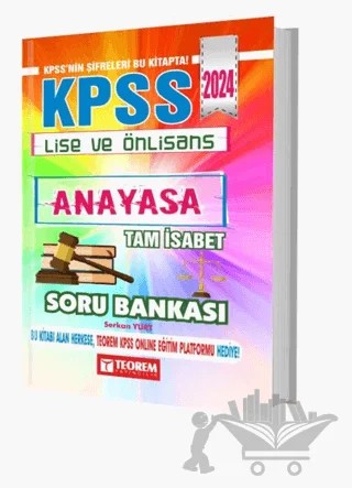 KPSS Lise Ön Lisans Tam İsabet Anayasa Soru Bankası – Kolektif – Teorem Yayıncılık kitap kapağı