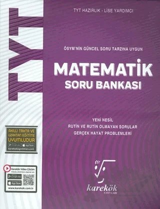 TYT Matematik Soru Bankası – Muharrem Duş – Karekök Yayıncılık kitap kapağı
