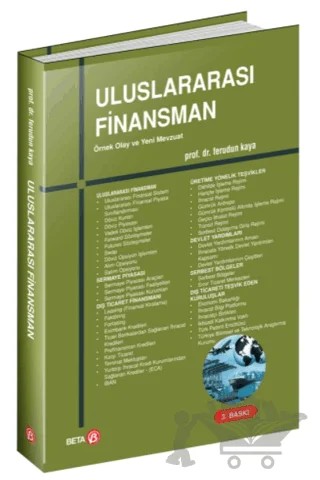 Uluslararası Finansman – Ferudun Kaya – Beta Yayınevi kitap kapağı