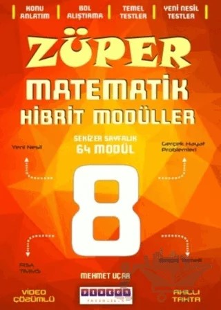 8. Sınıf Matematik Züper Hibrit Modülü – Mehmet Uçar – Platon Yayıncılık kitap kapağı