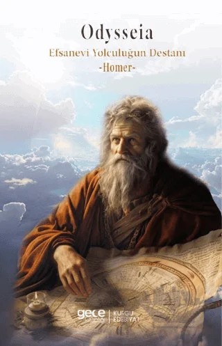 Odysseia Efsanevi Yolculuğun Destanı – Homer – Gece Kitaplığı kitap kapağı