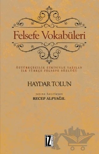 Felsefe Vokabüleri – Haydar Tolun – İz Yayıncılık kitap kapağı