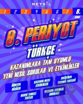 8. Sınıf LGS Periyot Türkçe Etkinlikli Soru Bankası – Kolektif – Netbil Yayıncılık kitap kapağı