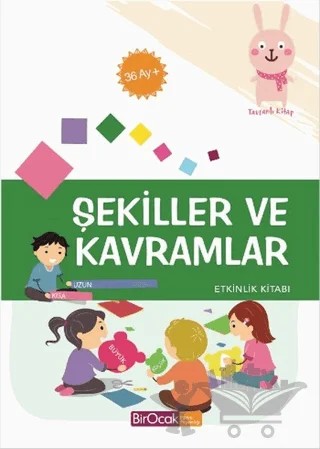 Şekiller ve Kavramlar Etkinlik Kitabı (36 Ay) – Elif Alkan – Bir Ocak Yayınları kitap kapağı