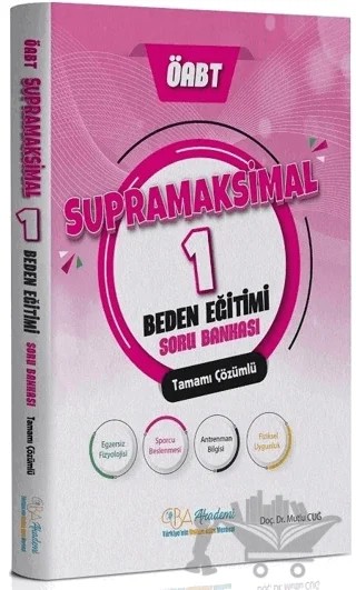 ÖABT Beden Eğitimi Supramaksimal - 1 Soru Bankası Çözümlü – Mutlu Cuğ – CBA Akademi kitap kapağı
