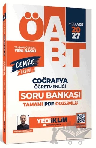 2027 MEB AGS ÖABT Cemre Serisi Coğrafya Öğretmenliği Tamamı Çözümlü Soru Bankası – Ramazan Kocakaya – Yediiklim Yayınları kitap kapağı