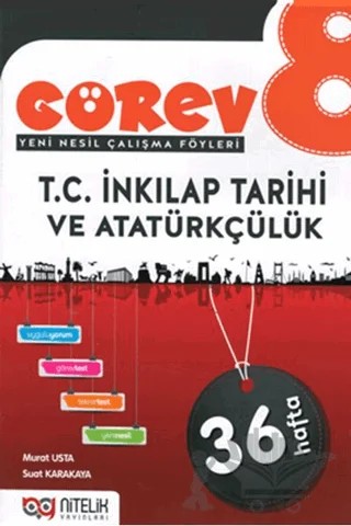 8. Sınıf Görev T.C. İnkılap Tarihi ve Atatürkçülük Soru Bankası – Murat Usta, Suat Karakaya – Nitelik Yayınları - Bayilik kitap kapağı