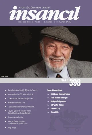 İnsancıl Aylık Kültür Sanat Dergisi Sayı: 398 Eylül 2023 – İnsancıl Dergisi Yayınları kitap kapağı