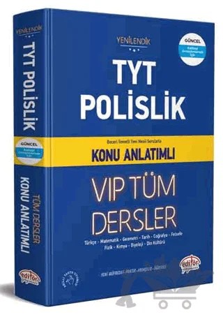 TYT Polislik VIP Tüm Dersler Konu Anlatımlı – Kolektif – Editör Yayınevi kitap kapağı