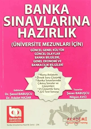 Banka Sınavlarına Hazırlık Seti 6 Kitap (Üniversite Mezunları İçin) – Nilgün Avcı, Şener Babuşçu – Akademi Consulting Training kitap kapağı