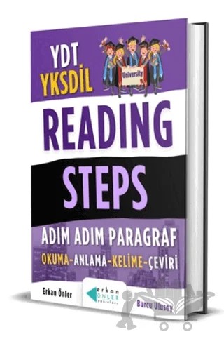 YDT YKSDİL Reading Steps - Adım Adım Paragraf – Erkan Önler – Erkan Önler kitap kapağı