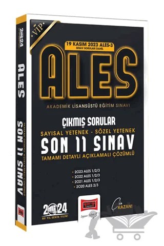 2024 ALES Son 11 Sınav Çıkmış Sorular (19 Kasım 2023 Sınavı Dahil) – Kolektif – Yargı Yayınevi kitap kapağı