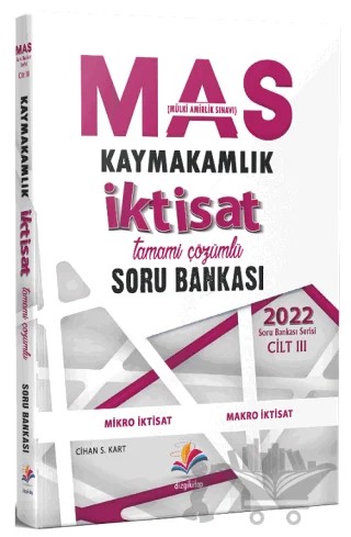 MAS İktisat Tamamı Çözümlü Soru Bankası – Elif Yavuz – Dizgi Kitap kitap kapağı