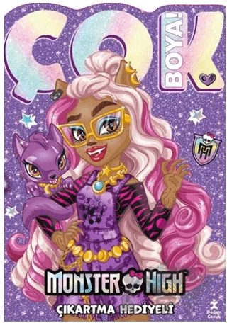 Monster High – Çok Boya! Çıkartmalı Dev Boyama Kitabı – Kollektif – Doğan Çocuk kitap kapağı
